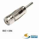 Antennenadapter ISO auf DIN Autoradio Stecker Antennenstecker Gerade