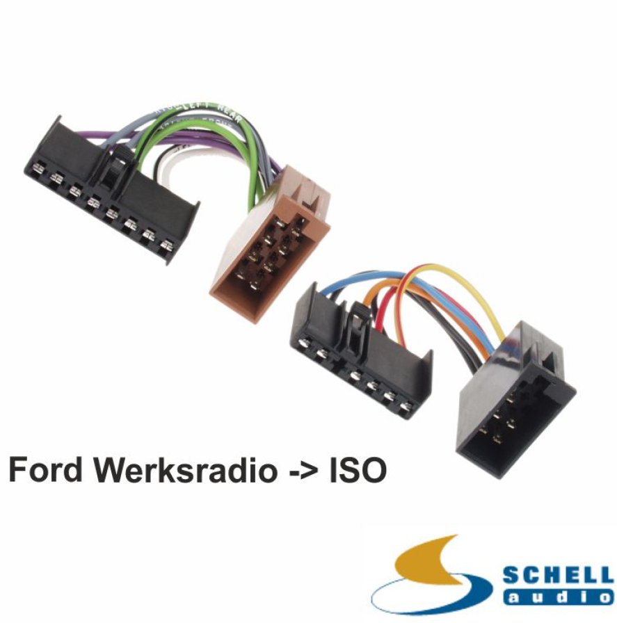 Radioadapter Ford Werksradio auf ISO