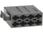 ISO Gehäuse (Stecker 8-PIN schwarz Strom)